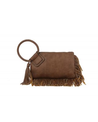 JY-0378 MC FRINGE WRISTLET CLUTCH 