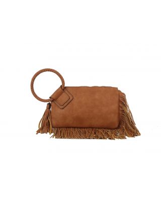JY-0378 TN FRINGE WRISTLET CLUTCH 