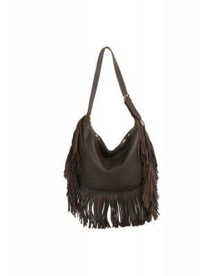 JY-0570CF FRINGE HOBO BAG