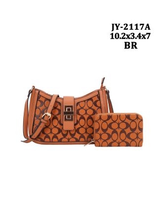 JY-2117ABR CROSS BODY BAG WITH WALLET