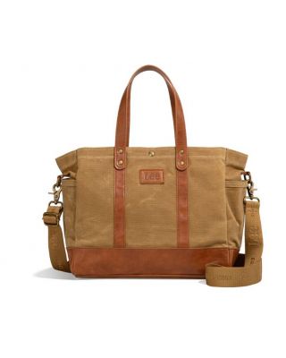 LEE53-004 KH LEE Waxed Canvas Tote Bag/Crossbody
