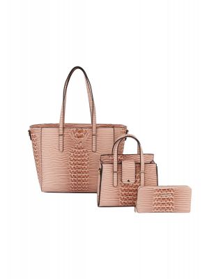LMD001-Z BS CROCO EMBOSSED DESIGNER 3PC SET