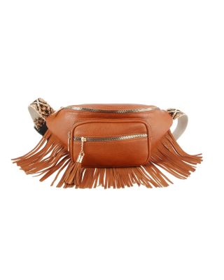 LQ290 BR FRINGE WAIST BAG