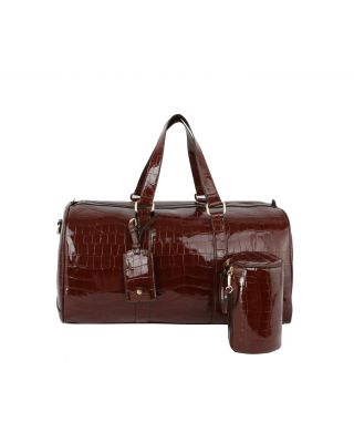 LSD130 CF CROCO PATTERN TOTE BAG