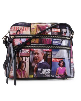 MB5038 BK Fashion Patent Leather Magazine