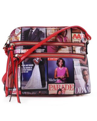 MB5038 RD Fashion Patent Leather Magazine