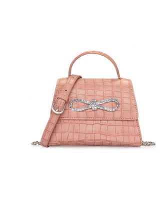 MC-1004 PK Milan Chiva Crocodile Crossbody Bag