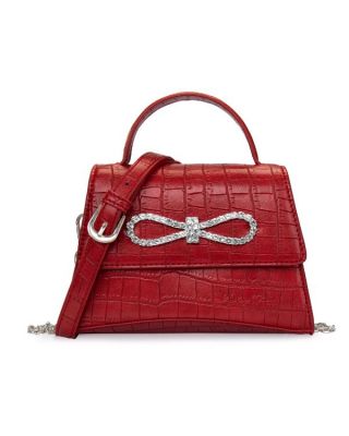 MC-1004 RD Milan Chiva Crocodile Crossbody Bag