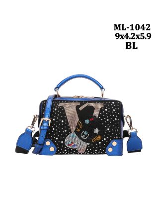 ML-1042 BL BLING CAP BAG