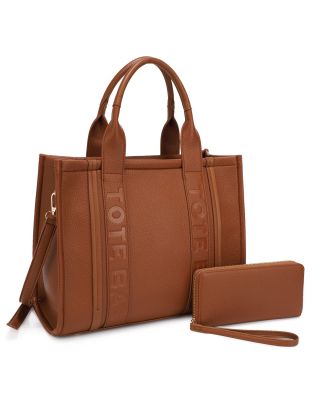 MS-31421 BR TOTE BAG WITH WALLET