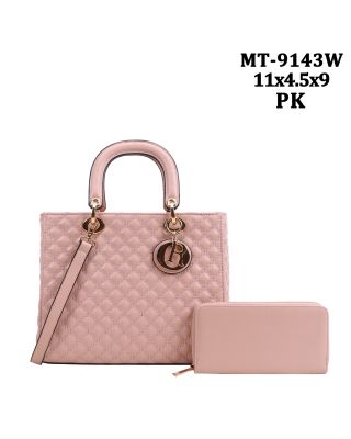 MT-9143W PK QUILT BAG WITH WALLET