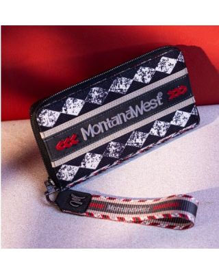 MW01-W006 BK Montana West Boho Ethnic Art Print Wallet