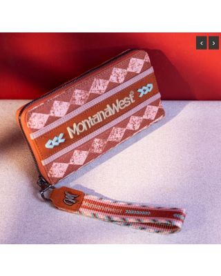 MW01-W006 BR Montana West Boho Ethnic Art Print Wallet