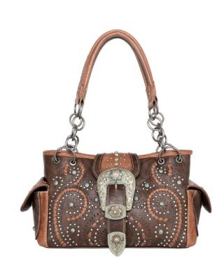 MW1116G-8085 CF  Montana West Buckle Collection Concealed Carry Satchel