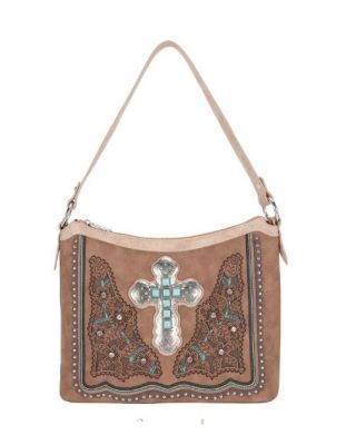 MW1120G-918 BR Montana West Concho Collection Concealed Carry Hobo