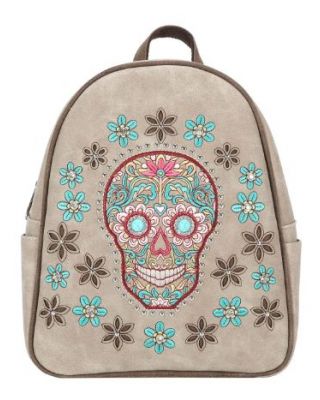 MW1121G-9110 TN Montana West Sugar Skull Collection Backpack