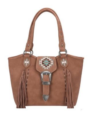 MW1125G-8005 BR  Montana West Aztec Collection Concealed Carry Tote