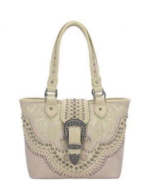 MW1126G-8317 KH  Montana West Buckle Collection Concealed Carry Tote