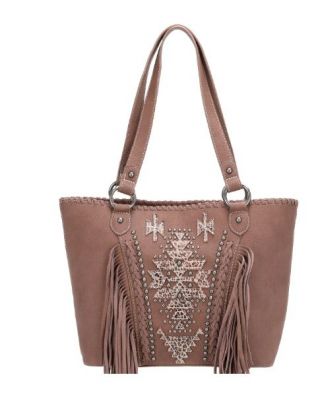MW1128G-8317 BR Montana West Aztec Collection Concealed Carry Tote