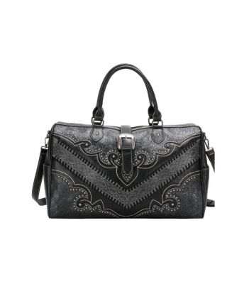 MW1131-5110 BK Montana West Buckle Collection Weekender Bag