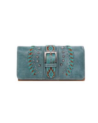 MW1134-W018 TQ Montana West Aztec Tooled Collection Wallet