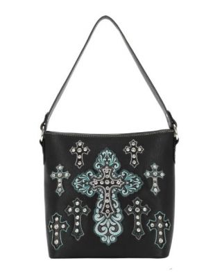 MW1136G-918 BK  Montana West Spiritual Collection Concealed Carry Hobo