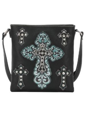 MW1136G-9360 BK Montana West Spiritual Collection Concealed Carry Crossbody