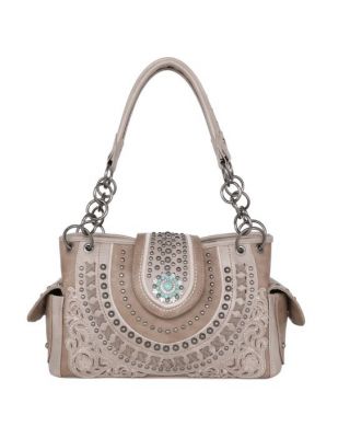 MW1138G-8085 KH  Montana West Concho Collection Concealed Carry Satchel  