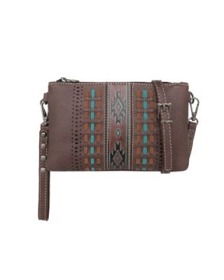 MW1153-181 CF  Montana West Aztec Embossed Collection Clutch/Crossbody