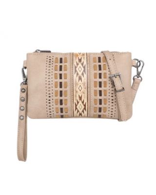 MW1153-181 TN  Montana West Aztec Embossed Collection Clutch/Crossbody