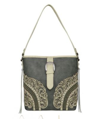 MW1177G-918 GN  Montana West Cut-Out/Buckle Collection Concealed Carry Hobo