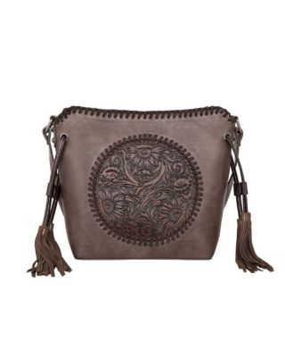 MW1218-8360 CF Montana West Tooled Collection Saddle Bag