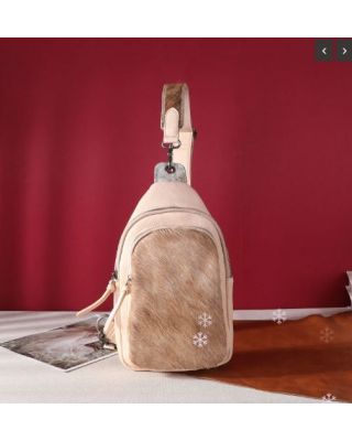 MW1238-S9110 TN Montana West Genuine Hair-On Cowhide Sling Bag