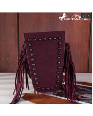 MW1250-198 BD  Montana West Fringe Belt Bag Sling Bag