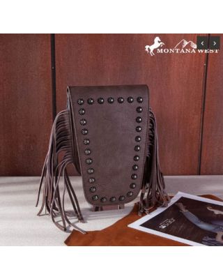 MW1250-198 CF  Montana West Fringe Belt Bag Sling Bag