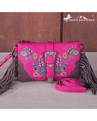 MW1252-181 HPK Montana West Buckle Collection Clutch/Crossbody