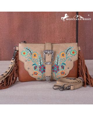 MW1252-181 TN Montana West Buckle Collection Clutch/Crossbody