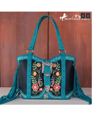 MW1252G-8005 TQ Montana West Buckle Collection Concealed Carry Tote