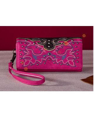 MW1253-W002 HPK Montana West Embroidered Collection Wallet