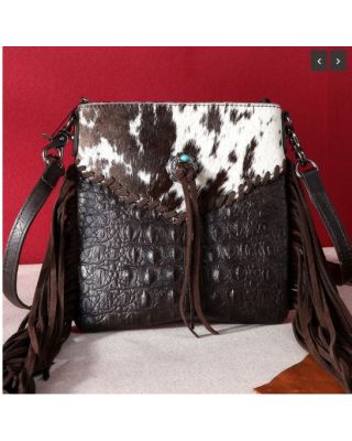 MW1268-8360 CF Montana West Hair-On Collection Crossbody