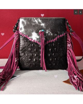 MW1268-8360 HPK Montana West Hair-On Collection Crossbody