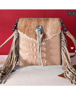 MW1268-8360 TN Montana West Hair-On Collection Crossbody