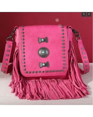 MW1270-8360 HPK Montana West Fringe Mariposa Concho Collection Crossbody