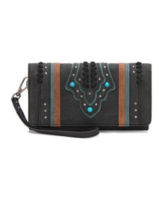 MW1280-W018 BK Montana West Buckle Collection Wallet