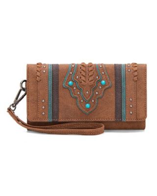 MW1280-W018 BR Montana West Buckle Collection Wallet