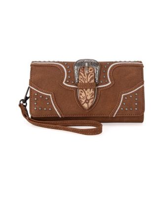 MW1282-W018 BR Montana West Buckle Collection Wallet