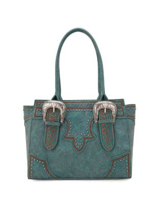 MW1282G-8317 TQ Montana West Buckle Collection Concealed Carry Tote