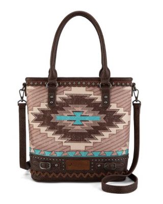 MW1316G-8250 CF Montana West Aztec Collection Concealed Carry Tote/Crossbody