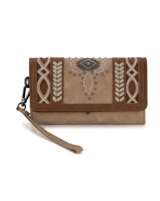 MW1325-W018 TN Montana West Cut-Out Embroidered Collection Wallet