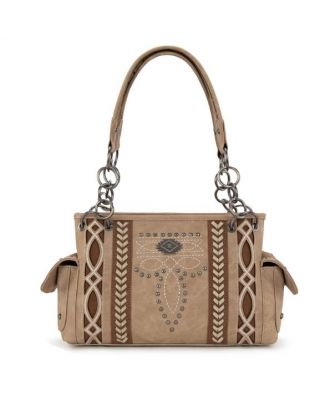 MW1325G-8085 TN Montana West Cut-Out Embroidered Concealed Carry Satchel